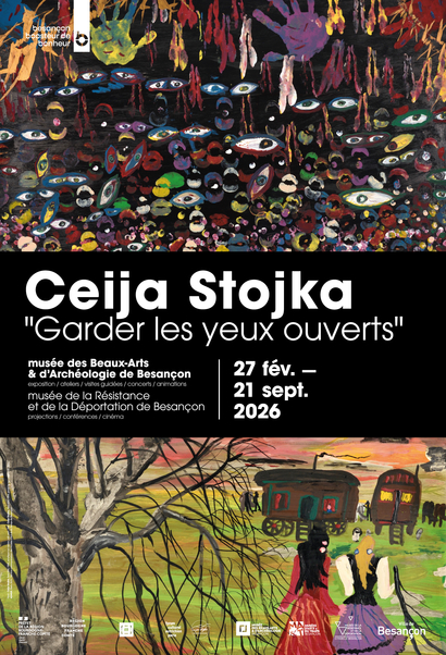 Affiche expo Ceija Stojka  Besançon © MBAA Besançon