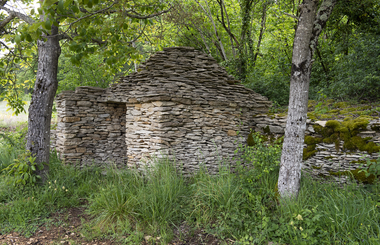 Cabane au milieu des vignes d’Asquins. © N. Waltefaugle