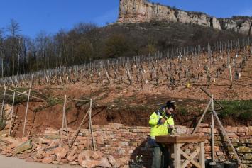 Chantier pierre sèche Solutré © Grand Site de France Solutré Pouilly Vergisson
