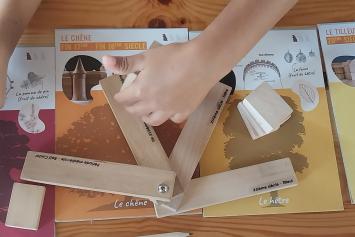 kit pédagogique pour expérimenter la maquette du Château de Ray-sur-Saône © CAUE de la Haute-Saône