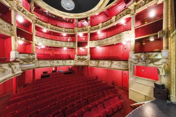 Vue d'ensemble des galeries et des loges © Pierre-Marie Barbe-Richaud, Région Bourgogne-Franche-Comté, Inventaire du patrimoine