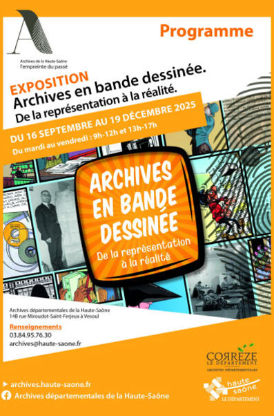 Affiche de l'exposition © Archives départementales de la Haute Saône