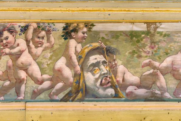 Théâtre de Nevers : décors © Pierre-Marie Barbe-Richaud, Région Bourgogne-Franche-Comté, Inventaire du Patrimoine, 2024